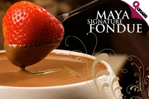 For QR39 Indulge in Maya's Signature Chocolate Fondue for TWO! (QR92 Value)